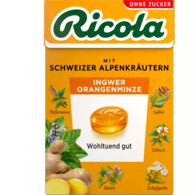 RICOLA o.Z.Box inkivääri-appelsiini-minttukarkit, 50 g