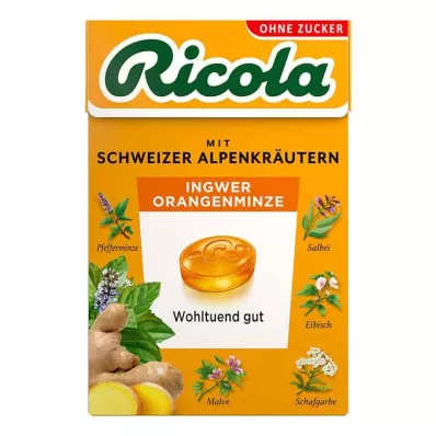 RICOLA o.Z.Box inkivääri-appelsiini-minttukarkit, 50 g