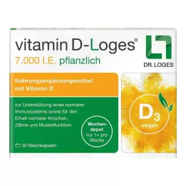 VITAMIN D-LOGES 7000 I.U. kasviperäistä viikkovarastoa, 30 kpl