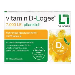 VITAMIN D-LOGES 7000 I.U. kasviperäistä viikkovarastoa, 90 kpl