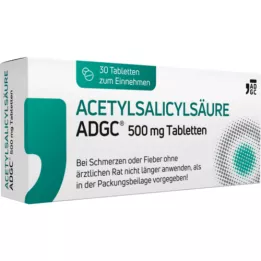 ACETYLSALICYLSÄURE ADGC 500 mg tabletit, 30 kpl