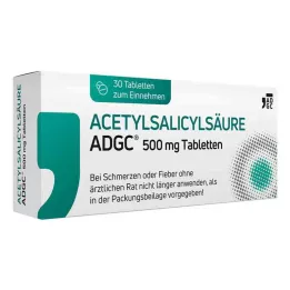 ACETYLSALICYLSÄURE ADGC 500 mg tabletit, 30 kpl