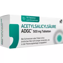 ACETYLSALICYLSÄURE ADGC 500 mg tabletit, 50 kpl