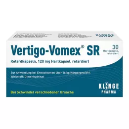 VERTIGO-VOMEX SR Hitaasti vapautuvat kapselit, 30 kpl