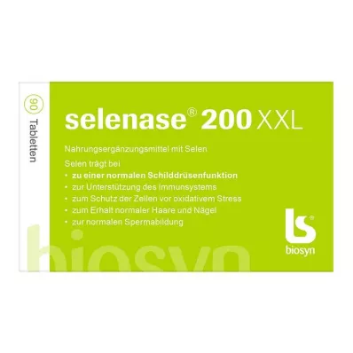 SELENASE 200 XXL tablettia, 90 kpl