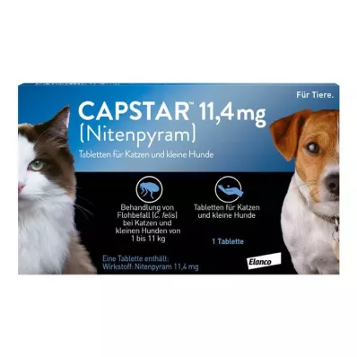 CAPSTAR 11,4 mg tabletit kissoille/pienille koirille, 1 kpl