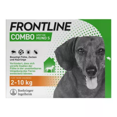 FRONTLINE COMBO punkkeja, kirppuja vastaan koirilla S (2 -10 kg), 3 kpl
