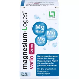 MAGNESIUM-LOGES vario 100 mg kapselit, 60 kpl