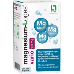 MAGNESIUM-LOGES vario 100 mg kapselit, 120 kpl