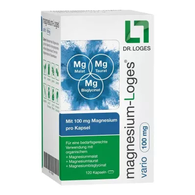 MAGNESIUM-LOGES vario 100 mg kapselit, 120 kpl