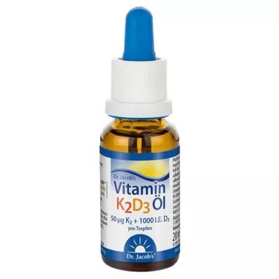K2D3-vitamiini Öljy Dr. Jacob`s, 20 ml
