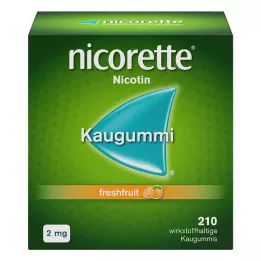 NICORETTE 2 mg tuorepurukumia, 210 kpl