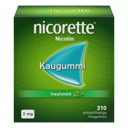 NICORETTE 2 mg freshmint-purukumia, 210 kpl