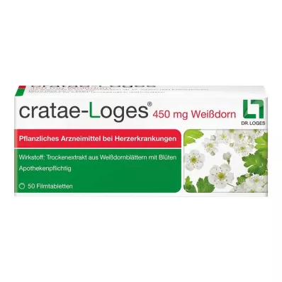 cratae-Loges 450 mg orapihlaja kalvopäällysteiset tabletit, 50 kpl