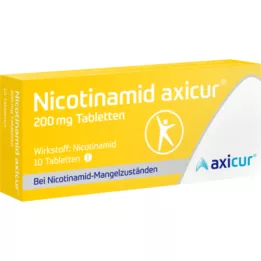 NICOTINAMID axicur 200 mg tabletit, 10 kpl