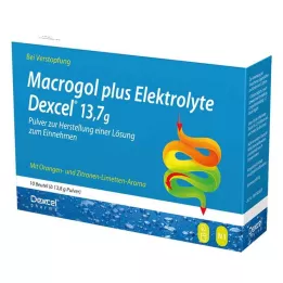 MACROGOL plus Elektrolyytit Dexcel 13,7 g PLE, 10 kpl