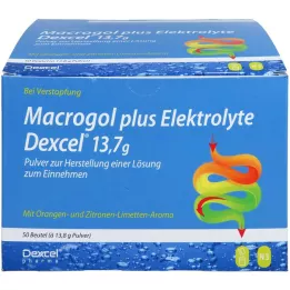 MACROGOL plus Elektrolyytit Dexcel 13,7 g PLE, 50 kpl