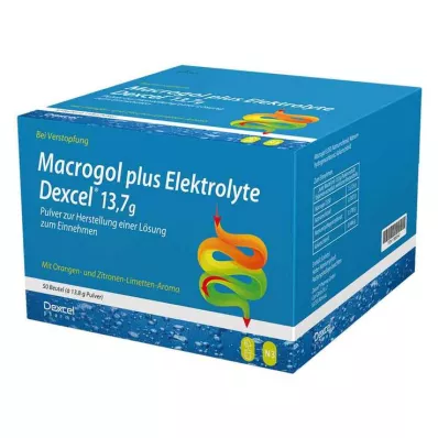 MACROGOL plus Elektrolyytit Dexcel 13,7 g PLE, 50 kpl