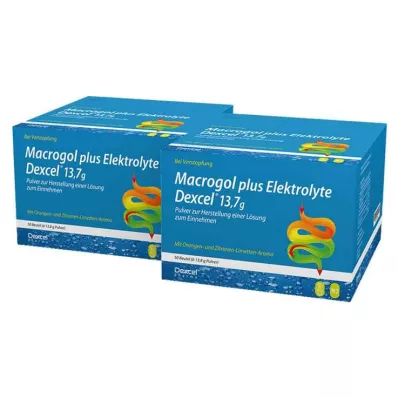 MACROGOL plus Elektrolyytit Dexcel 13,7 g PLE, 100 kpl