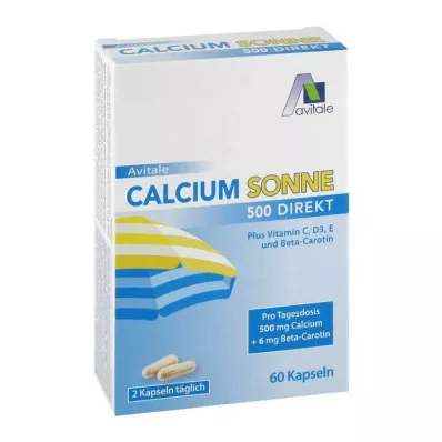 Calcium Sun 500 kapselia, 60 kpl Calcium Sun 500 kapselia, 60 kpl