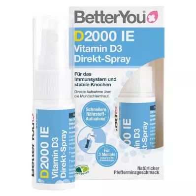 BETTERYOU 2000 I.U. D3-vitamiinia suorasuihke, 15 ml