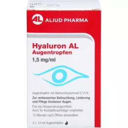 HYALURON AL Silmätipat 1,5 mg/ml, 2X10 ml