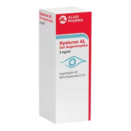 HYALURON AL Silmätipat, geeli 3 mg/ml, 1X10 ml