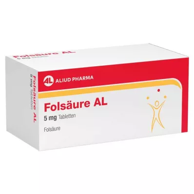 FOLSÄURE AL 5 mg tabletit, 100 kpl FOLSÄURE AL 5 mg tabletit, 100 kpl