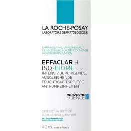 ROCHE-POSAY Effaclar H Iso-Biome kosteusvoide, 40 ml