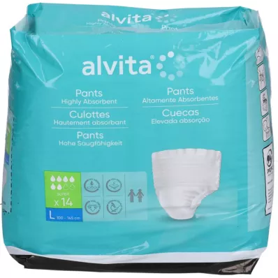 ALVITA Inkontinenssihousut super large, 14 kpl