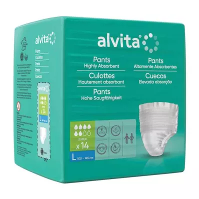 Alvita Inkontinenssihousut super suuret, 14 kpl Alvita Inkontinenssihousut super suuret, 14 kpl