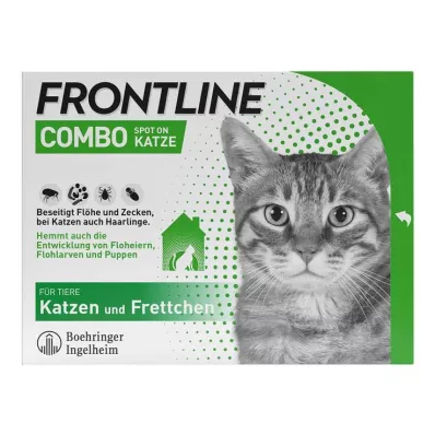 FRONTLINE Combo Spot on cat skin -valmiste, 6 kpl FRONTLINE Combo Spot on cat skin -valmiste, 6 kpl