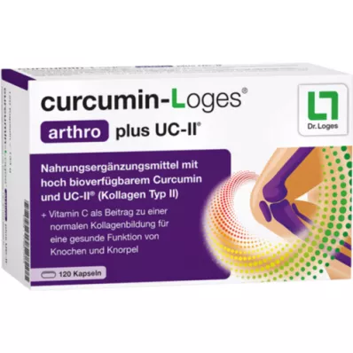 CURCUMIN-LOGES arthro plus UC-II kapselia, 120 kpl