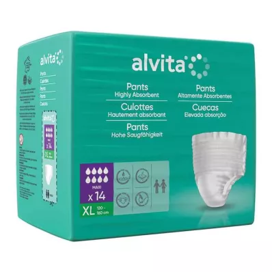 Alvita Inkontinenssihousut maxi xl, 14 kpl