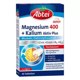 ABTEI Magnesium 400+kalium tabletit, 30 kpl
