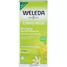 WELEDA Citrus Fresh Deo Spray -suihkepullon täydennyspullo, 200 ml