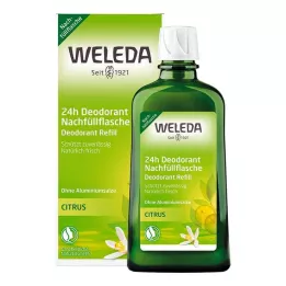 WELEDA Citrus Fresh Deo Spray -suihkepullon täydennyspullo, 200 ml