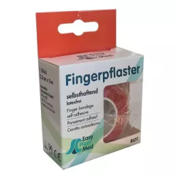 UM EASYPLAST Sormikipsi, itsekovettuva, 2,5 cm x 5 m, punainen, 1 kpl