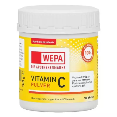 WEPA C-vitamiinipulverin purkki, 100 g WEPA C-vitamiinipulverin purkki, 100 g