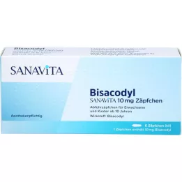 BISACODYL SANAVITA 10 mg peräpuikko, 6 kpl