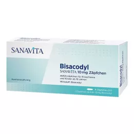 BISACODYL SANAVITA 10 mg peräpuikko, 6 kpl