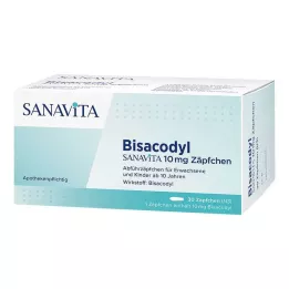 BISACODYL SANAVITA 10 mg peräpuikko, 30 kpl