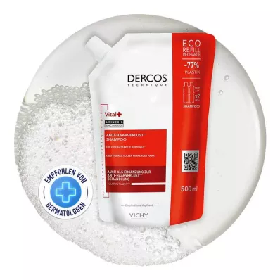 VICHY DERCOS Vital Shampoo+täydennyspakkaus, 500 ml VICHY DERCOS Vital Shampoo+täydennyspakkaus, 500 ml