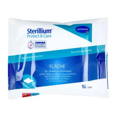 STERILLIUM Protect & Care pintadesinfektiopyyhkeet, 10 kpl STERILLIUM Protect & Care pintadesinfektiopyyhkeet, 10 kpl