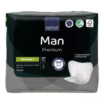 ABENA Man Premium formula 1 insertit, 15 kpl ABENA Man Premium formula 1 insertit, 15 kpl