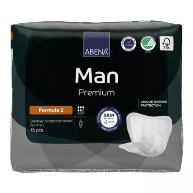 ABENA Man Premium formula 2 insertit, 15 kpl ABENA Man Premium formula 2 insertit, 15 kpl
