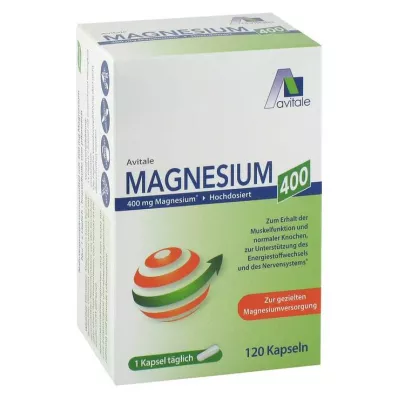 Magnesium 400 mg kapselit, 120 kpl Magnesium 400 mg kapselit, 120 kpl