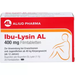 IBU-LYSIN AL 400 mg kalvopäällysteiset tabletit, 20 kpl