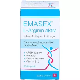 EMASEX L-arginiini Active Kapselit, 90 kapselia