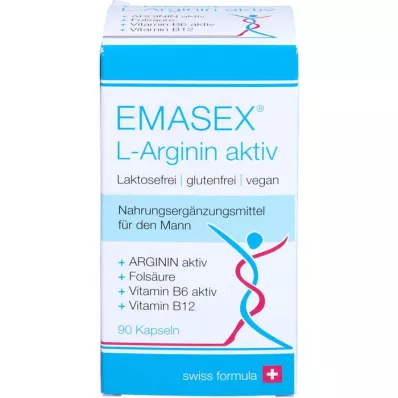 EMASEX L-arginiini Active Kapselit, 90 kapselia